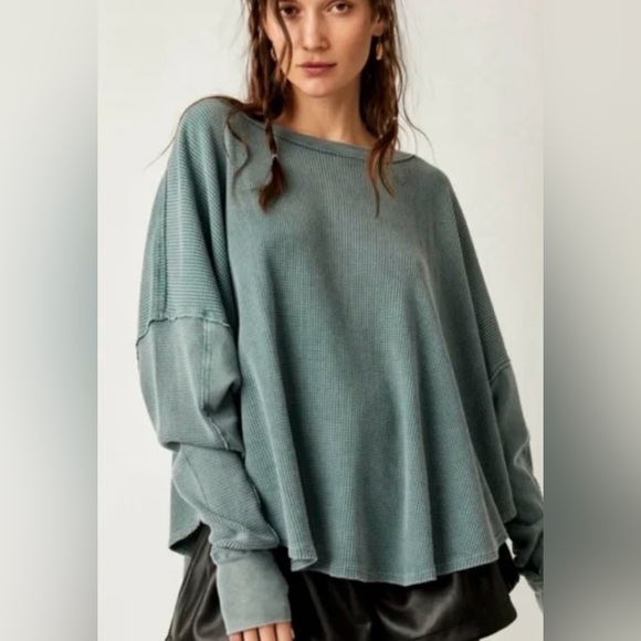 NWT Free People Microphone Drop Thermal - Picture 7 of 15